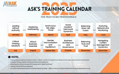 Training Calendar 2025